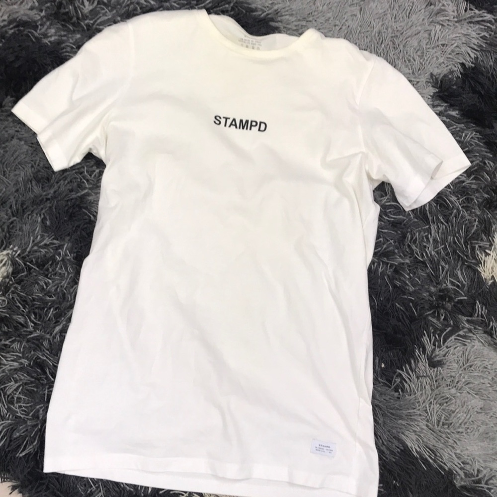 STAMPD logo white T-shirt